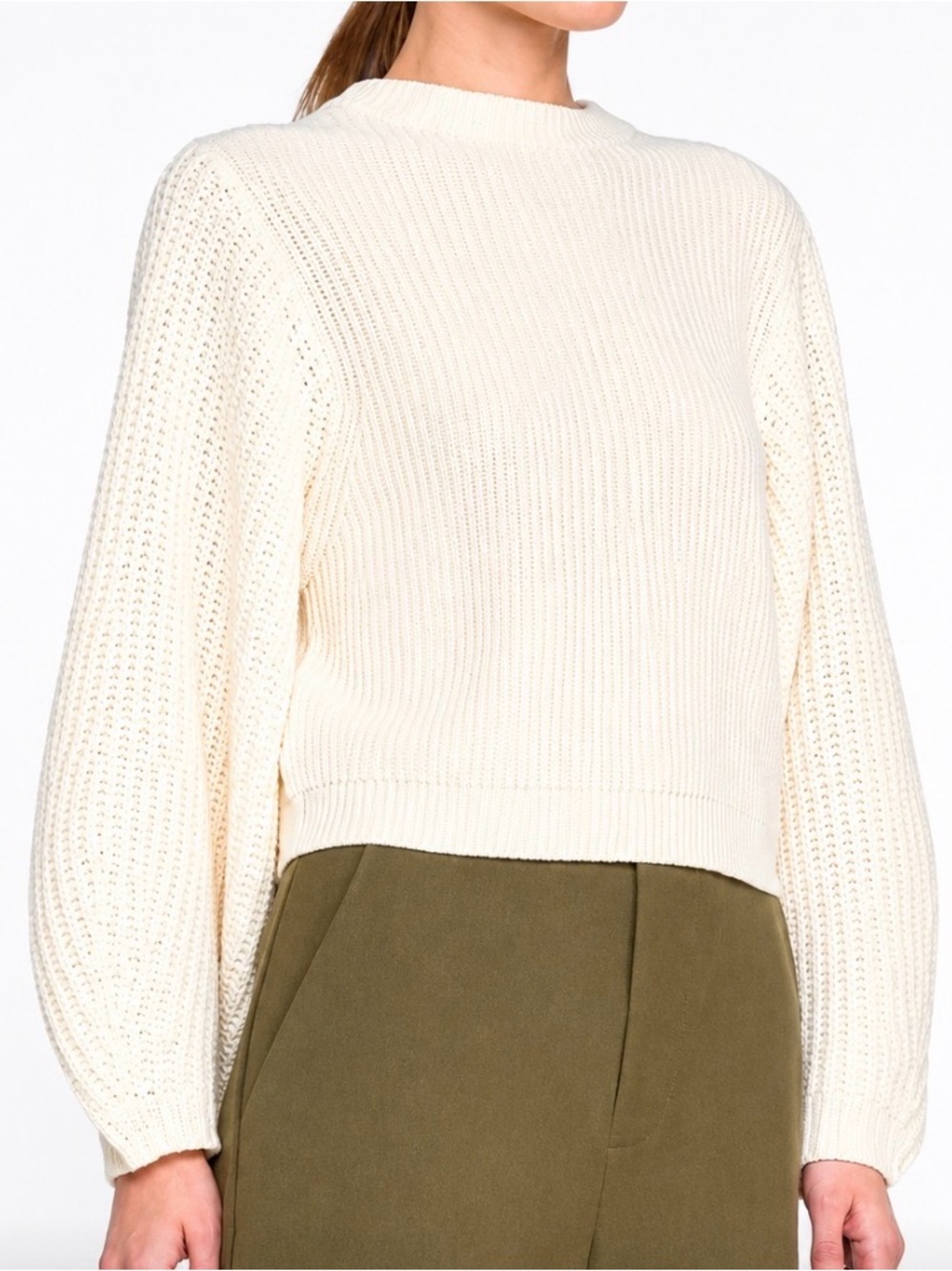 Staud Aura Ribbed Sweater NEW NWT
